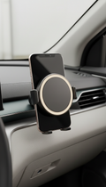 Magnetic phone mount with LED accent ring